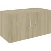 vidaXL - Wandkast - Bruin - Bewerkt hout