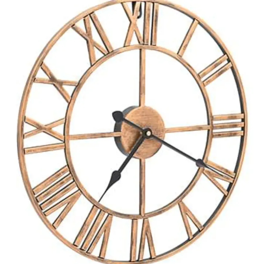 Klokken-vidaXL - Wandklok - Goud - Metaal - 40 cm