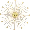 vidaXL - Wandklok - Goud - Metaal - 70 cm