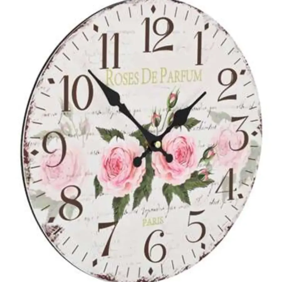 Klokken-vidaXL - Wandklok - Multikleur - MDF - 30 cm