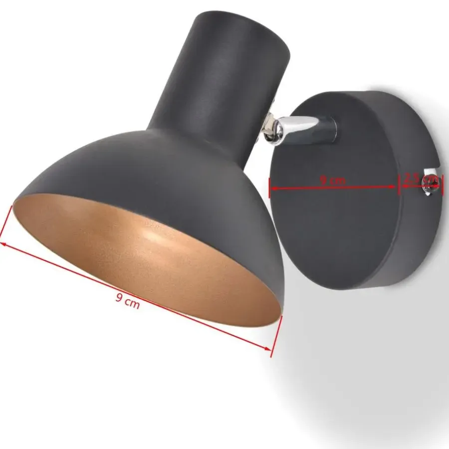 Buitenverlichting|Wandlampen-vidaXL - Wandlamp - Multikleur - Metaal - 2 stuks