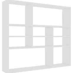 Wandrekken-vidaXL - Wandmeubel - Wit - Bewerkt hout