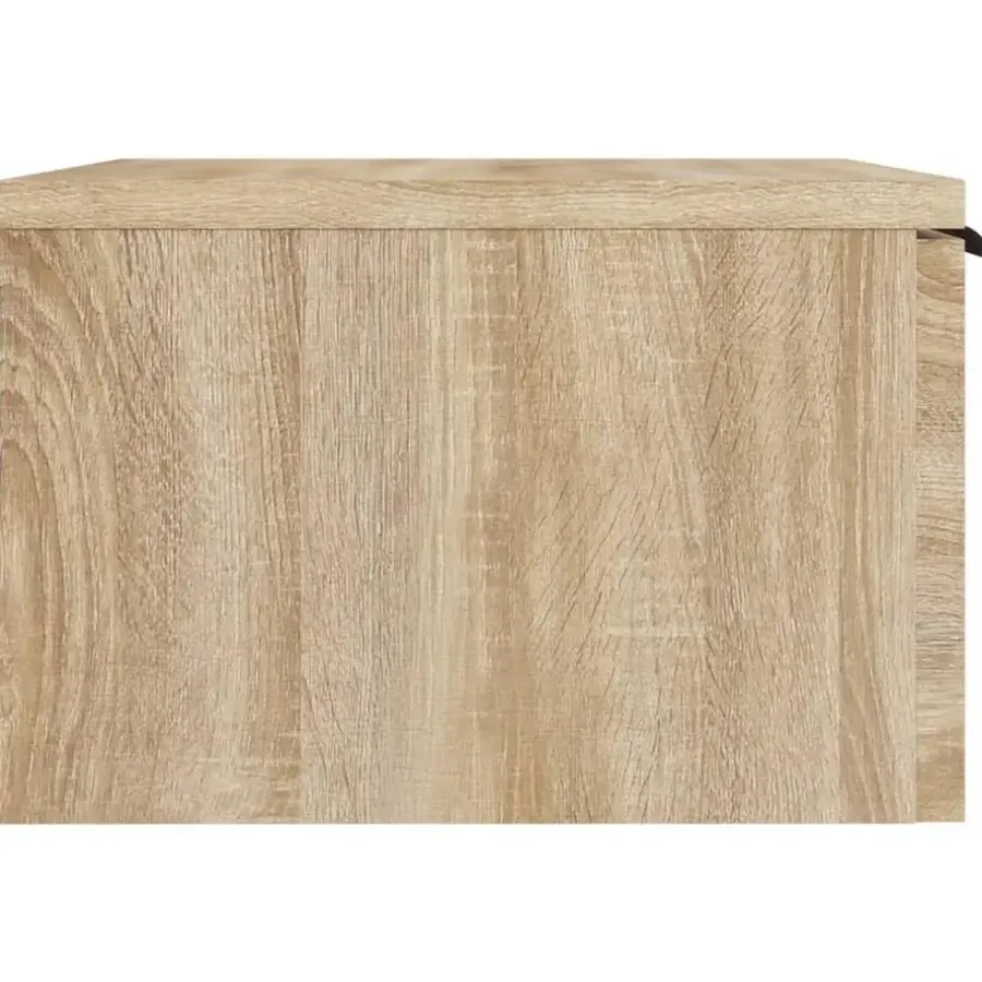 vidaXL - Wandnachtkastje - Bruin - Bewerkt hout