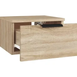 vidaXL - Wandnachtkastje - Bruin - Bewerkt hout