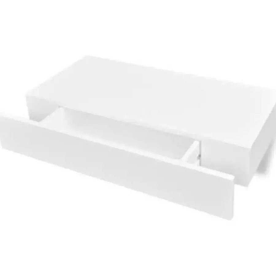 Wandplanken-vidaXL - Wandplank - Wit - MDF