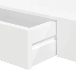 Wandplanken-vidaXL - Wandplank - Wit - MDF