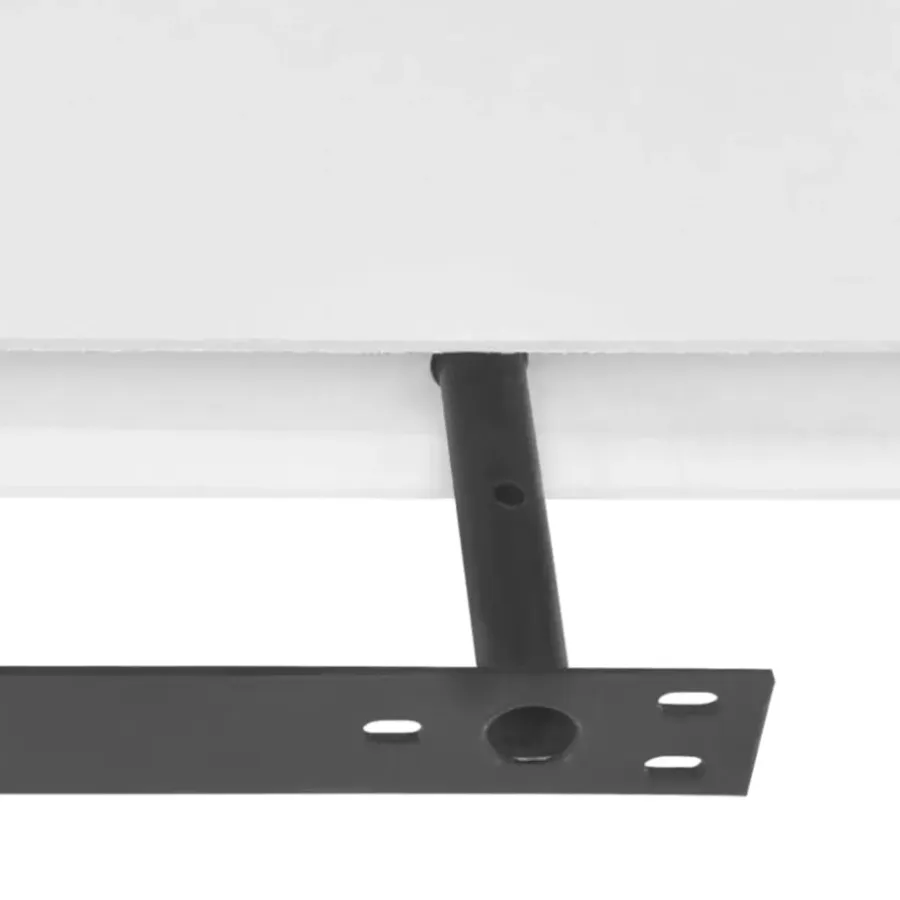 Wandplanken-vidaXL - Wandrek - Wit - MDF - 120 cm - 4 stuks