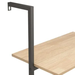 Wandrekken-vidaXL - Wandrek met 4 schappen - Lichtbruin - Bewerkt hout - 64 x 35 x 152.5 cm