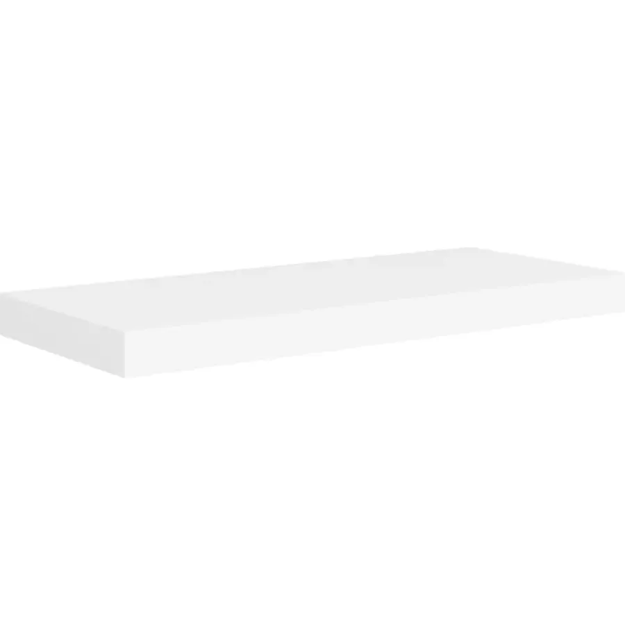 Wandplanken-vidaXL - Wandschap - Wit - MDF - 60 x 23.5 x 3.8 cm - 2 stuks