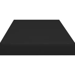vidaXL - Wandschap - Zwart - MDF - 60 x 23.5 x 3.8 cm