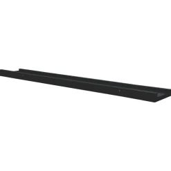 Wandplanken-vidaXL - Wandschap - Zwart - MDF - 80 x 9 x 3 cm - 2 stuks