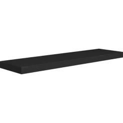 vidaXL - Wandschap - Zwart - MDF - 90 x 23.5 x 3.8 cm - 2 stuks