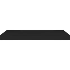Wandplanken-vidaXL - Wandschap - Zwart - MDF - 80 x 23.5 x 3.8 cm - 2 stuks
