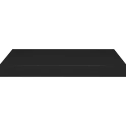 vidaXL - Wandschap - Zwart - MDF - 50 x 23 x 3.8 cm - 2 stuks