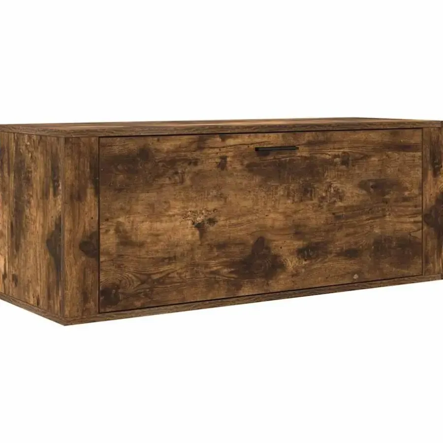 vidaXL - Wandschoenenkast - Bruin - Bewerkt hout