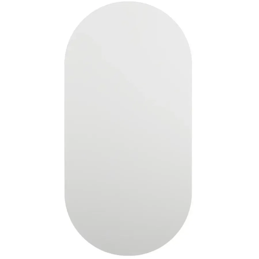 Spiegels-vidaXL - Wandspiegel - Wit - Glas - 80 x 40 cm