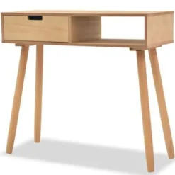 Sidetables-vidaXL - Wandtafel - Bruin - Grenenhout