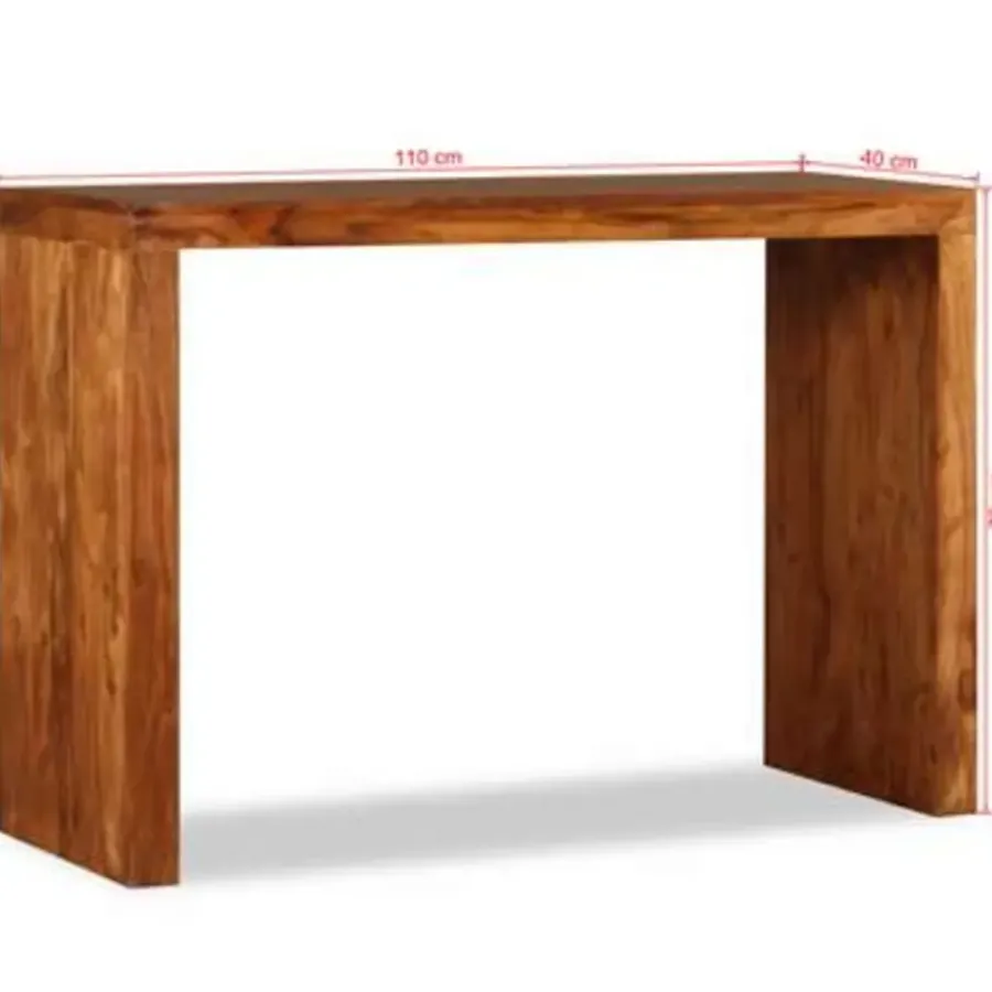 Sidetables-vidaXL - Wandtafel - Bruin - Hout