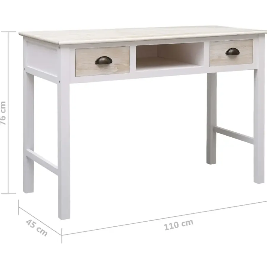 vidaXL - Wandtafel - Bruin - Hout
