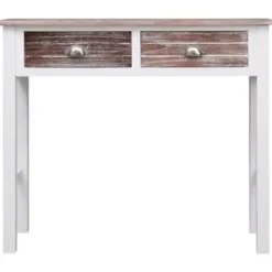 Sidetables-vidaXL - Wandtafel - Bruin - Hout