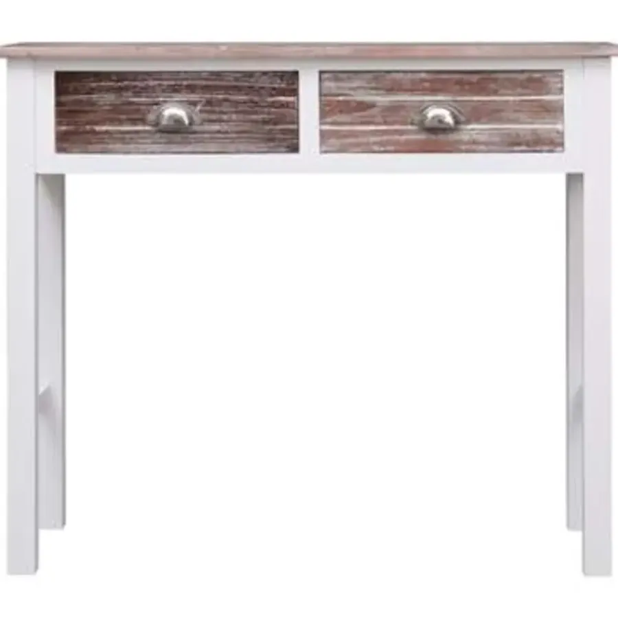 Sidetables-vidaXL - Wandtafel - Bruin - Hout
