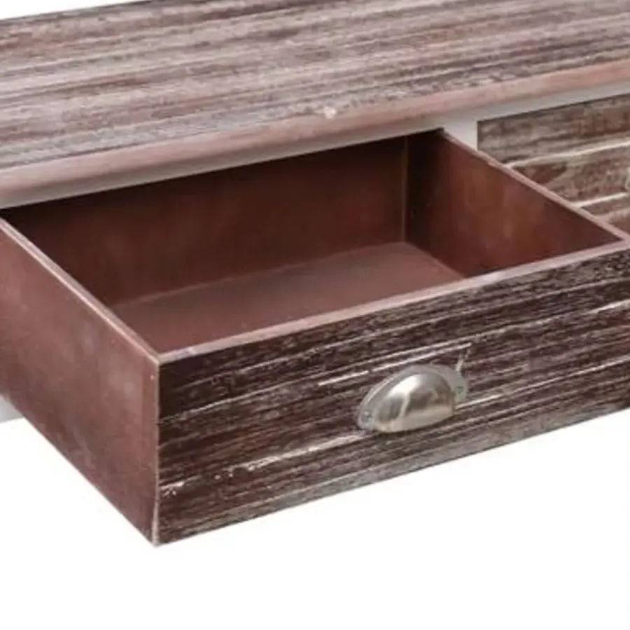 Sidetables-vidaXL - Wandtafel - Bruin - Hout