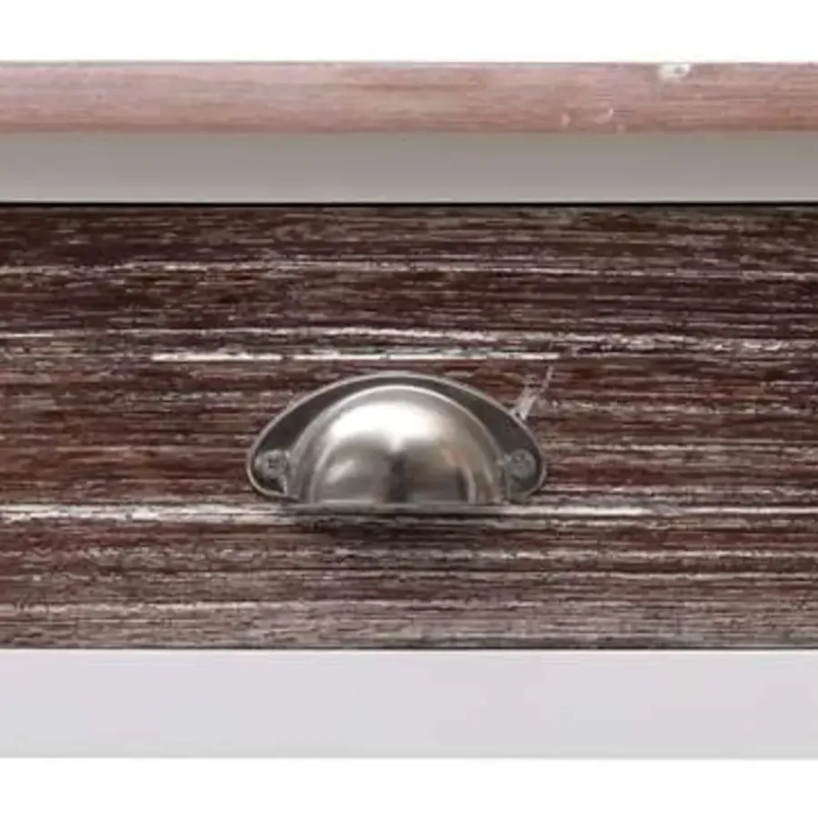 Sidetables-vidaXL - Wandtafel - Bruin - Hout