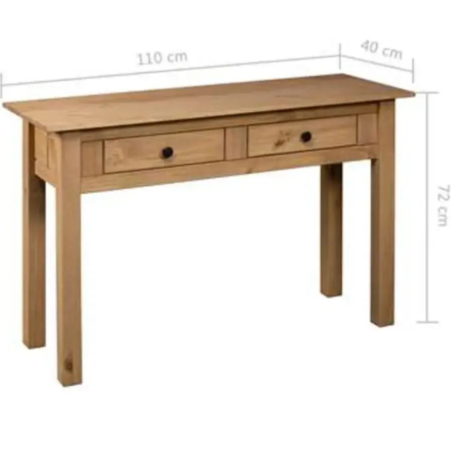 Sidetables-vidaXL - Wandtafel - Bruin - Grenenhout