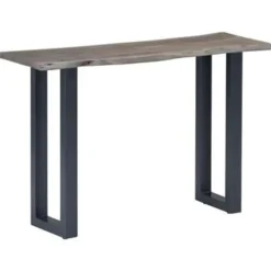vidaXL - Wandtafel - Grijs - Hout
