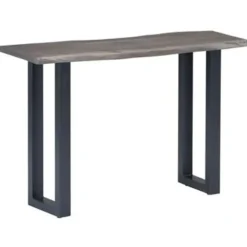 vidaXL - Wandtafel - Grijs - Hout