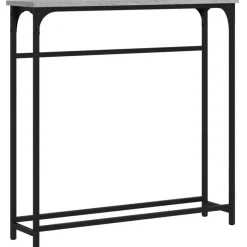 vidaXL - Wandtafel - Grijs sonoma eiken - Bewerkt hout - 75x19.5x75 cm