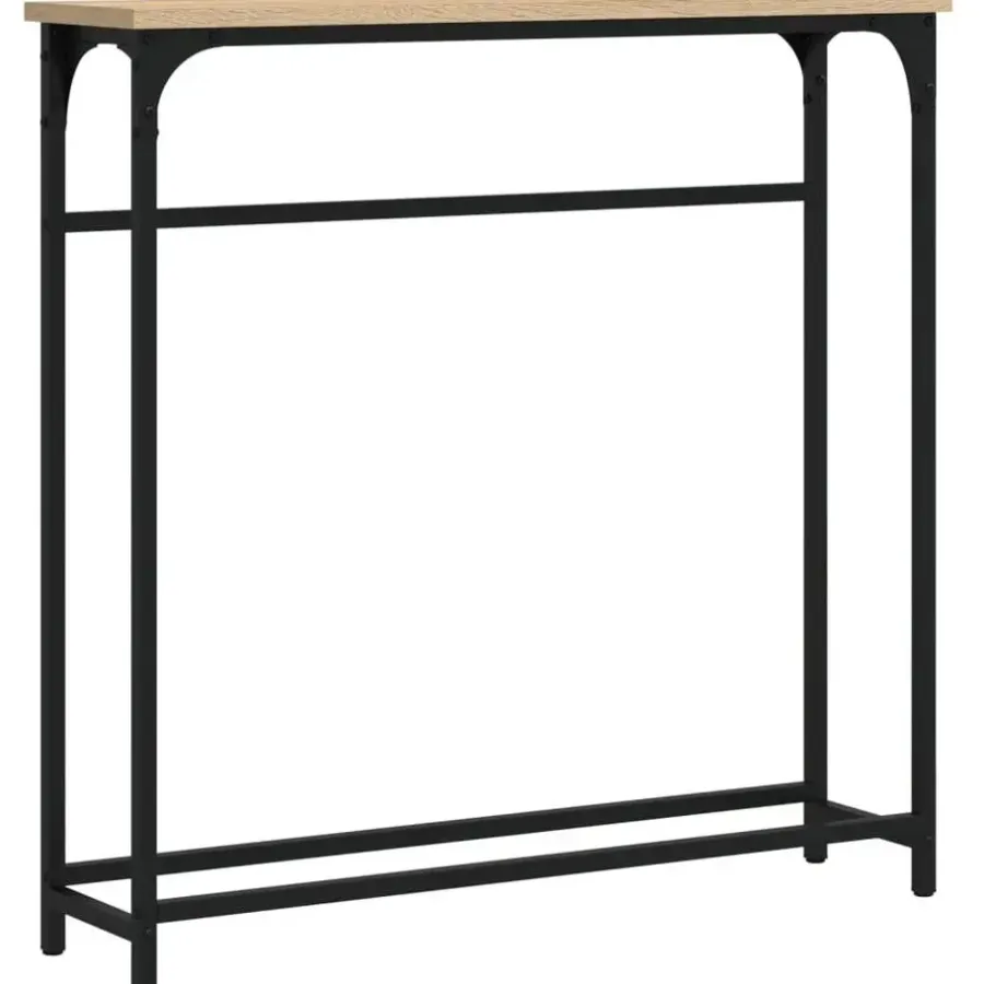 vidaXL - Wandtafel - Sonoma eiken - Bewerkt hout - 75x19.5x75 cm