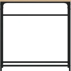 vidaXL - Wandtafel - Sonoma eiken - Bewerkt hout - 75x19.5x75 cm