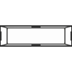 vidaXL - Wandtafel - Transparent - Glas - 120 x 35 x 75 cm