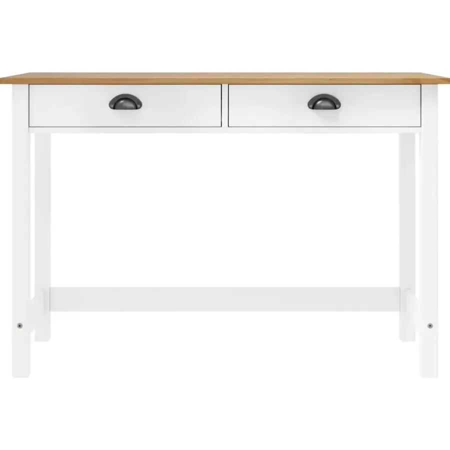 vidaXL - Wandtafel - Wit - Grenenhout