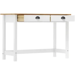 vidaXL - Wandtafel - Wit - Grenenhout