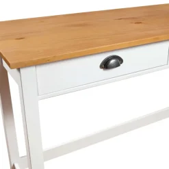 vidaXL - Wandtafel - Wit - Grenenhout