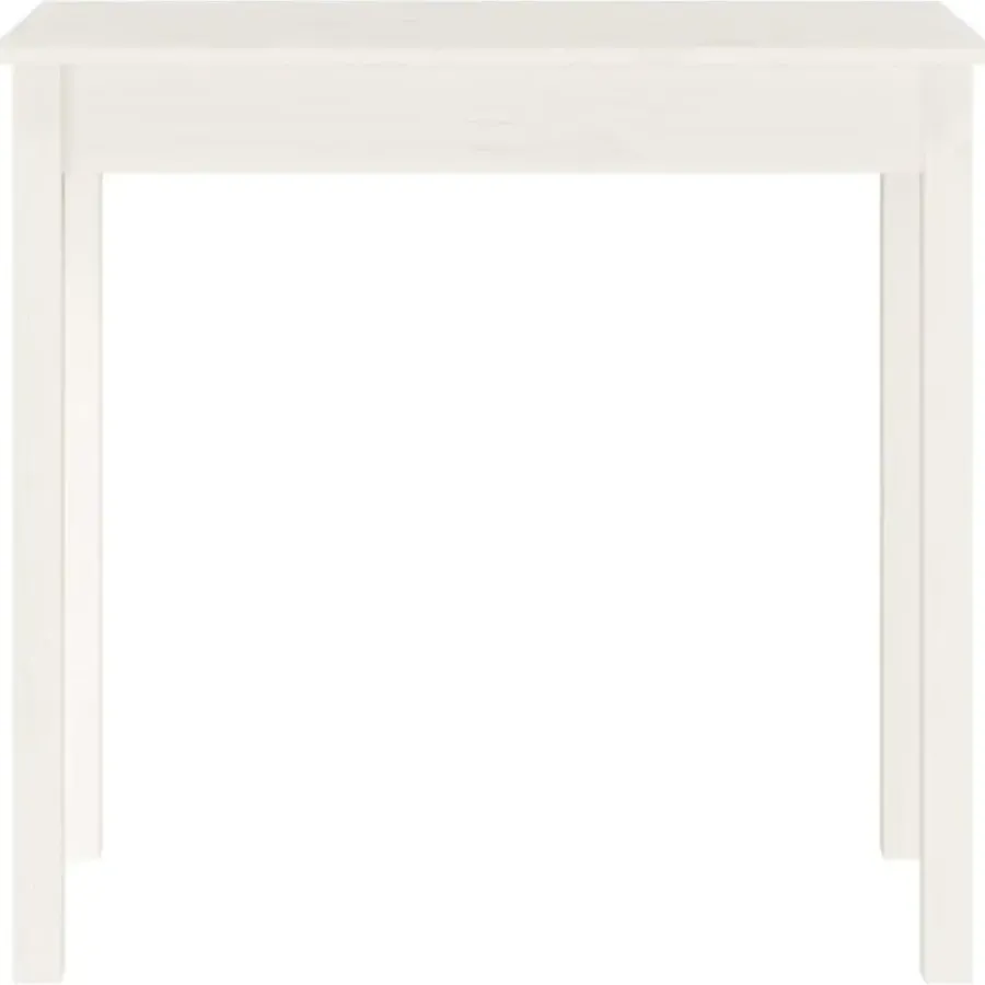 Sidetables-vidaXL - Wandtafel - Wit - Massief grenenhout - 80x40x75 cm