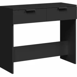 Sidetables-vidaXL - Wandtafel - Zwart - Bewerkt hout