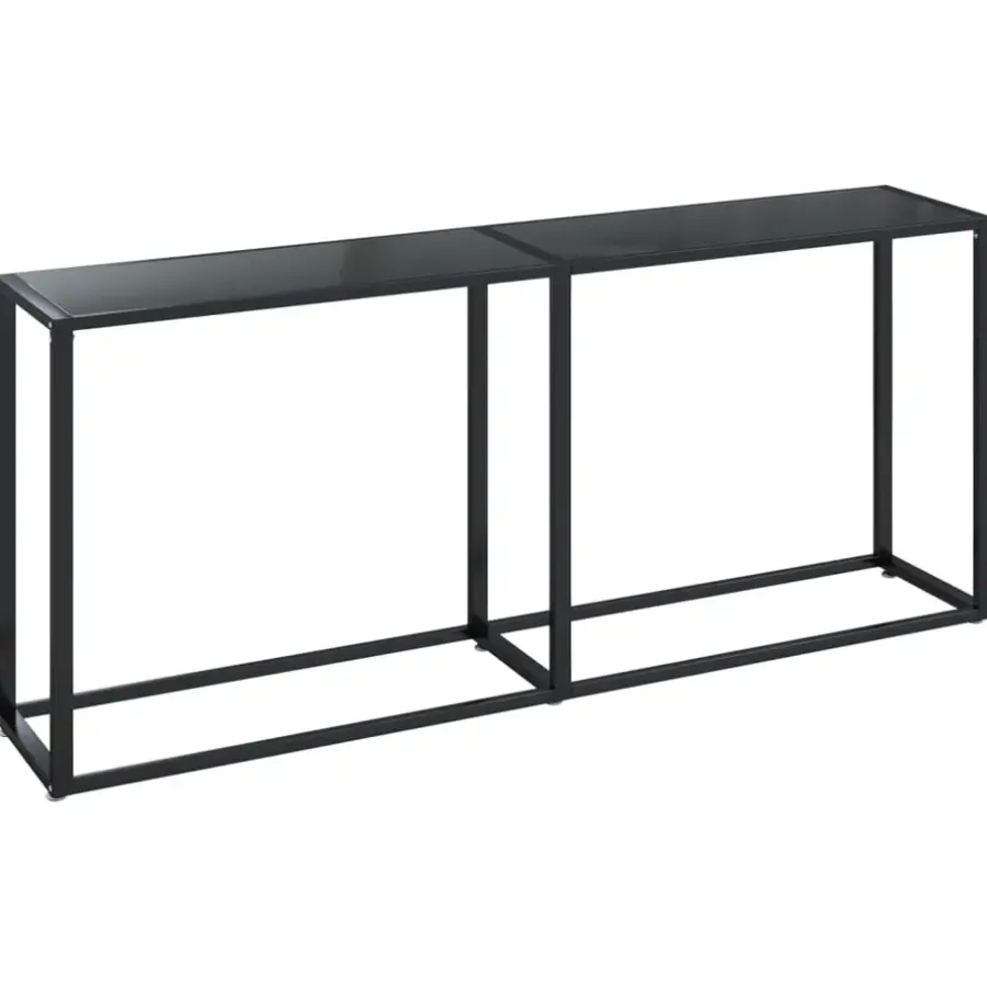 vidaXL - Wandtafel - Zwart - Glas
