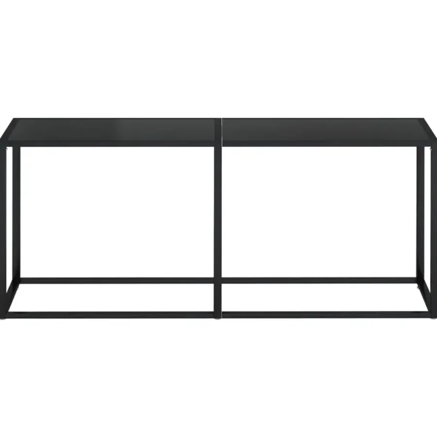 vidaXL - Wandtafel - Zwart - Glas