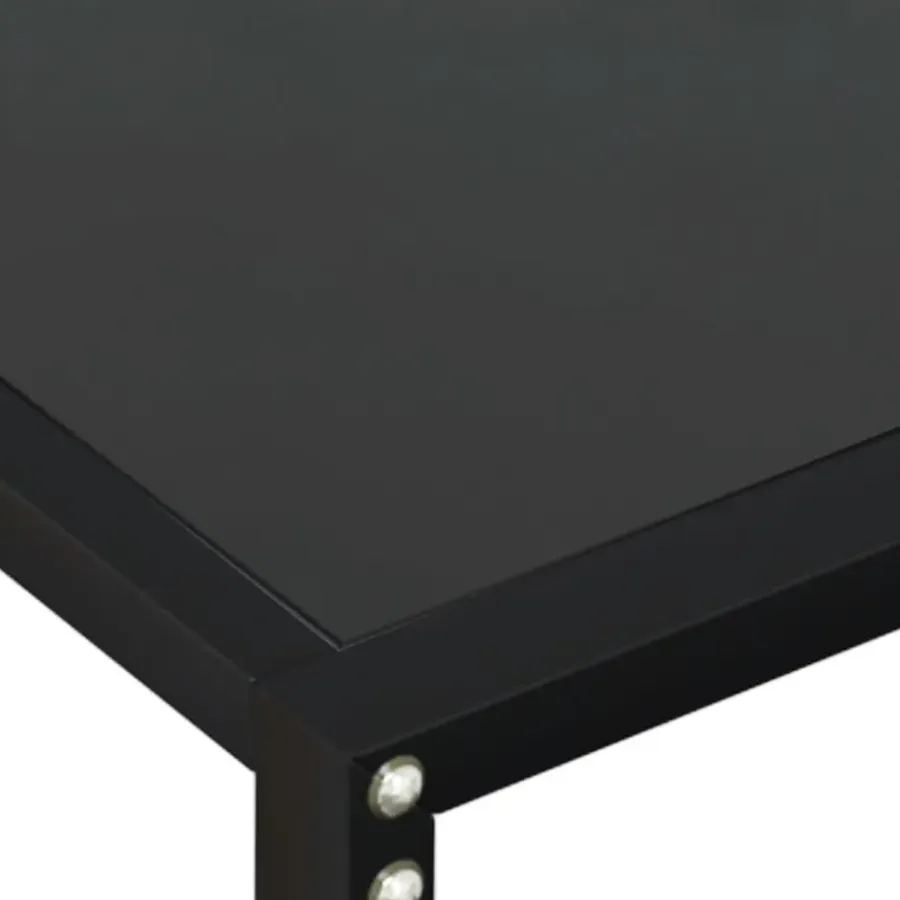 vidaXL - Wandtafel - Zwart - Glas