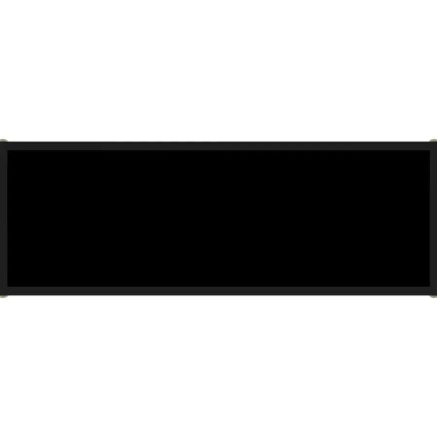 vidaXL - Wandtafel - Zwart - Glas - 100 x 35 x 75 cm