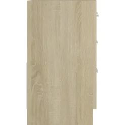 vidaXL - Wastafelkast - Bruin - Bewerkt hout