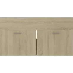Wastafelkasten-vidaXL - Wastafelkast - Bruin - Bewerkt hout - 90 x 38.5 x 46 cm