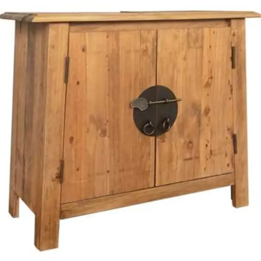 Wastafelkasten-vidaXL - Wastafelkast - Bruin - Grenenhout