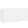 vidaXL - Wastafelkast - Wit - Bewerkt hout - 90 x 38.5 x 45 cm