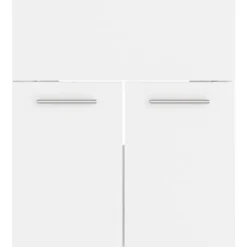 vidaXL - Wastafelkast - Wit - Bewerkt hout - 41 x 38.5 x 46 cm