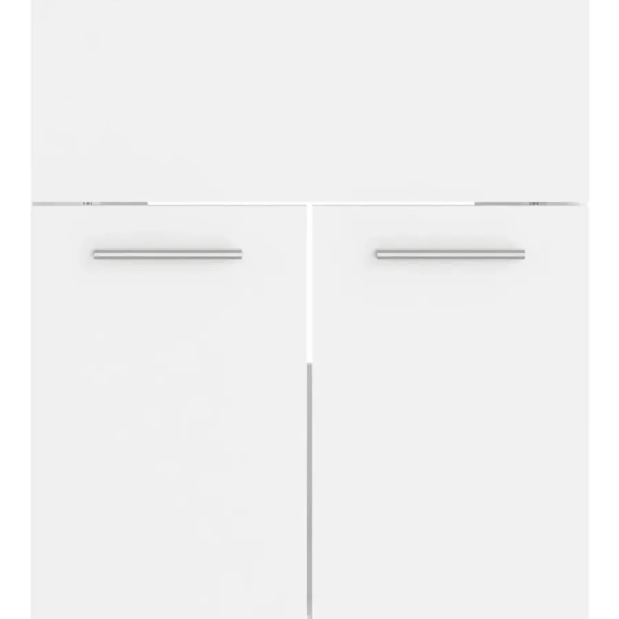 vidaXL - Wastafelkast - Wit - Bewerkt hout - 41 x 38.5 x 46 cm
