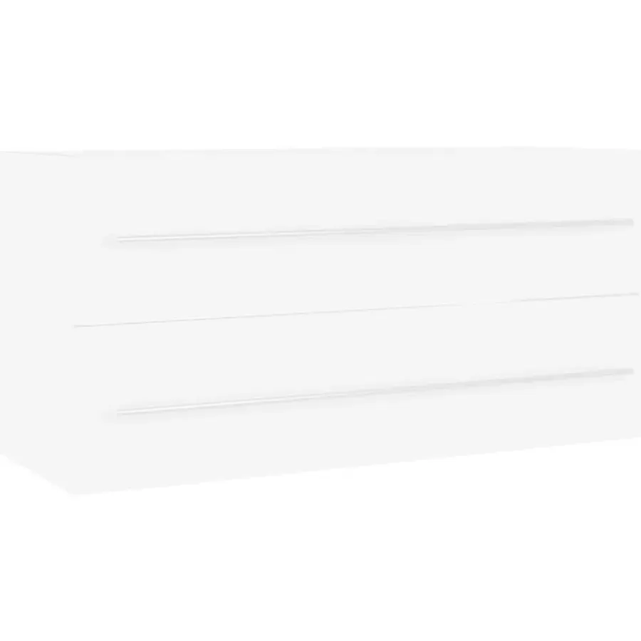 Wastafelkasten-vidaXL - Wastafelkast - Wit - Bewerkt hout - 100 x 38.5 x 48 cm